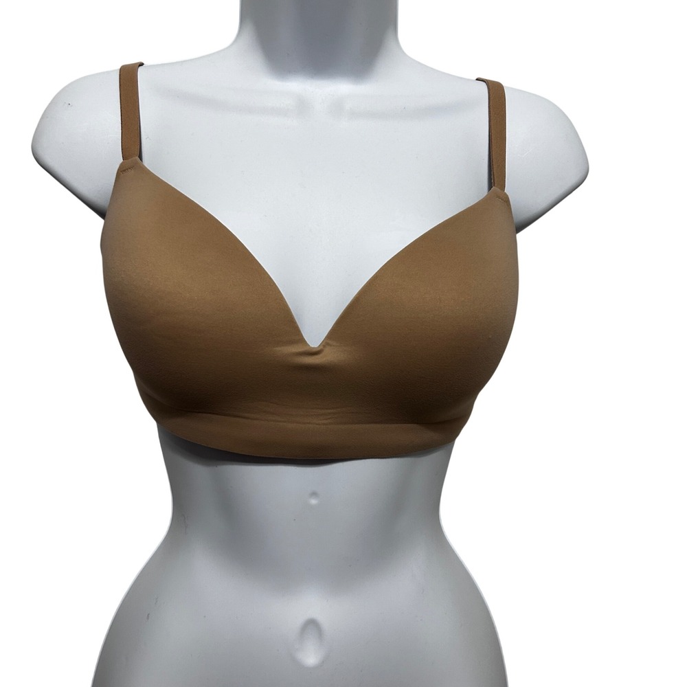 Soma Embraceable Wireless Bra 34D Nude Seamless T Shirt Minimalist Comfort